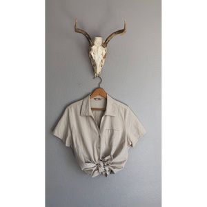 Vintage Cotton Button Down Top